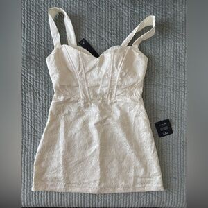 Lulus White Size L NWT Bridal Shower Engagement Party Dress